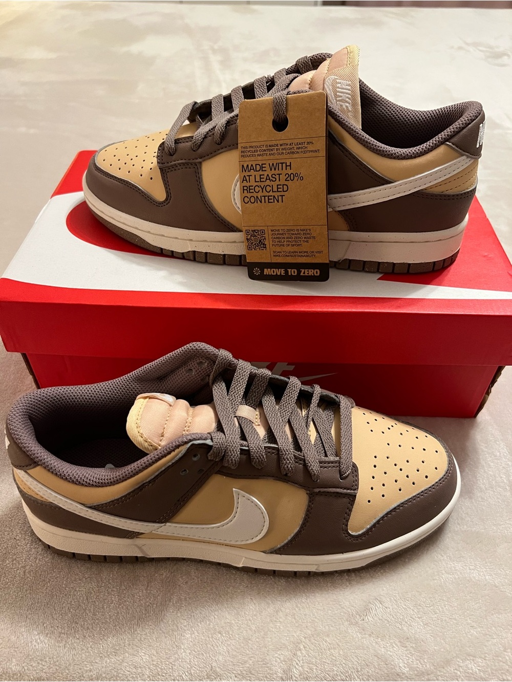 Nike Low-Top Sneakers in Brown and Tan